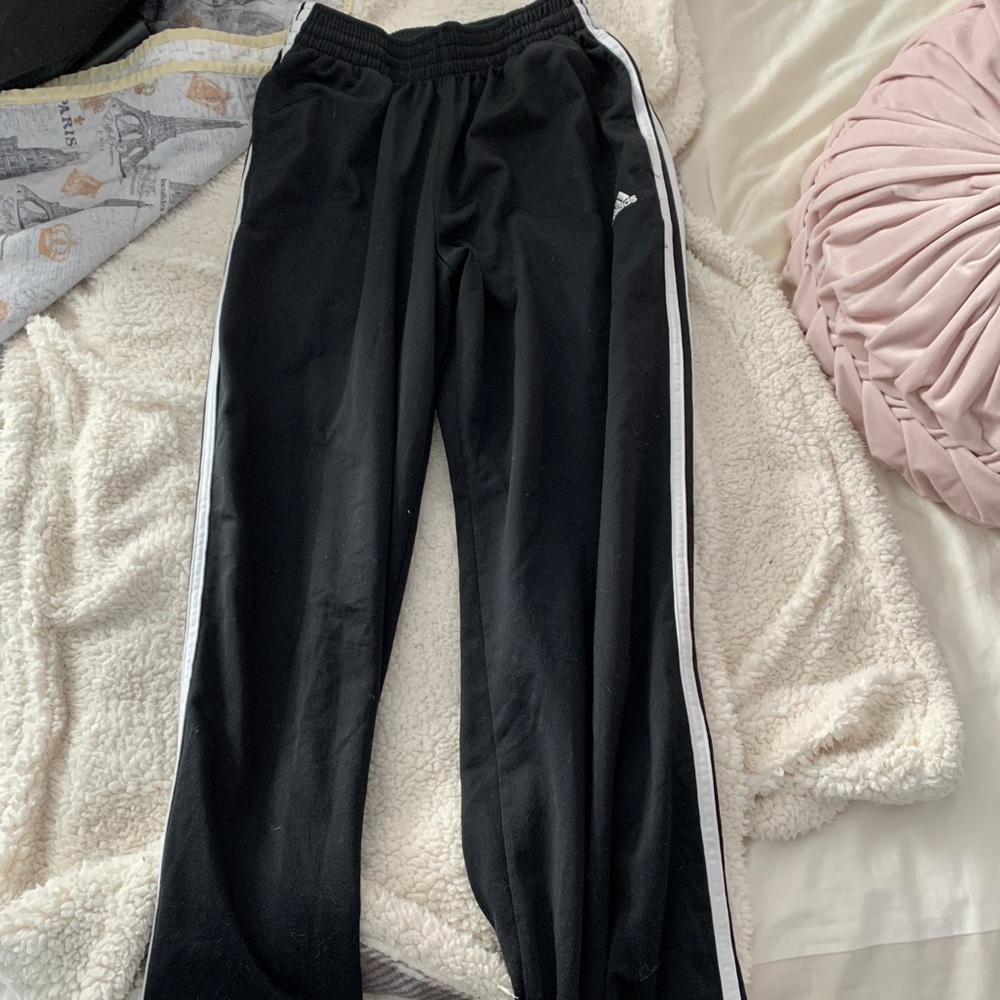 straight leg Adidas pants
